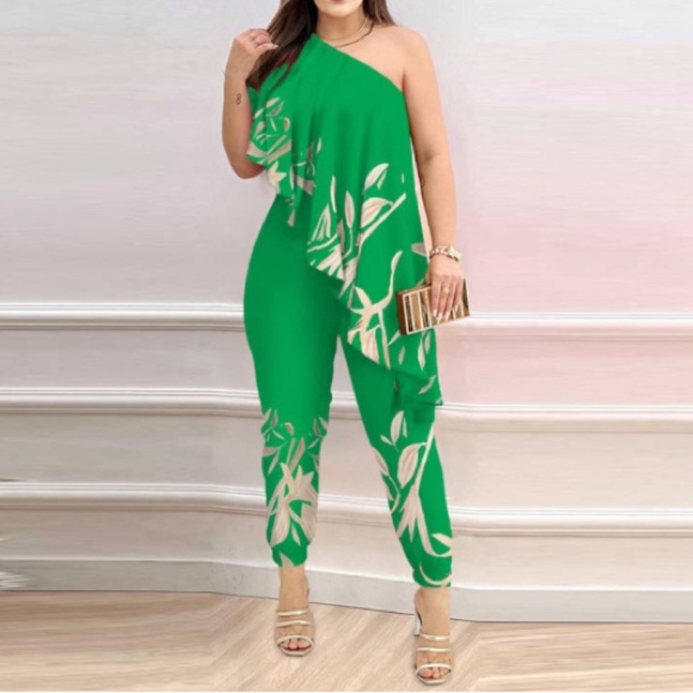 WOMEN SUMMER FASHION OFF SHOULDER JUMPSUIT on sale 75 - Picture 1 of 1